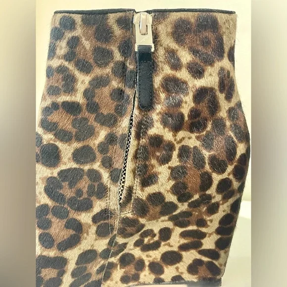 Brian Atwood Leopard Print Ankle Booties - Picture 5 of 12